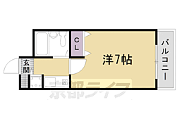 ハイツDSK 1Kの間取図画像