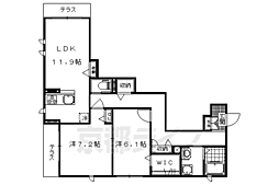 シャーメゾン大樹 2LDKの間取図画像