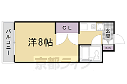 アーバンハウスA&U 1Kの間取図画像