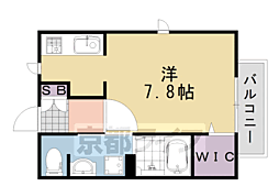 シャーメゾン平尾 1Kの間取図画像