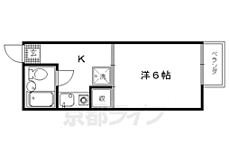 メゾン大戸 1Kの間取図画像