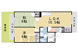 セジュール蘭 2階/-