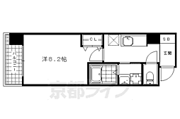 プレゼンス堀川 1Kの間取図画像