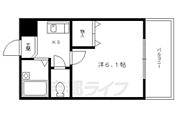 パルコーポ大宮 1Kの間取図画像