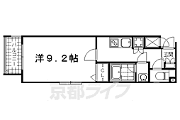ベラジオ京都高台寺 1Kの間取図画像