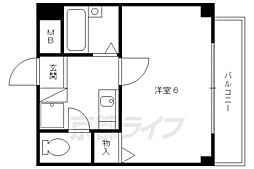 第2CRPビル 1Kの間取図画像