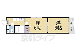 サザンウェーブ 2Kの間取図画像