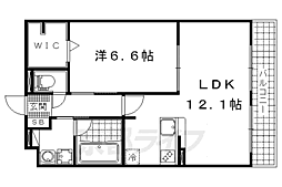 マナウイング 1LDKの間取図画像