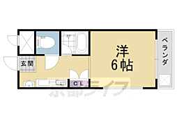 サニーハイツ長岡 1Kの間取図画像