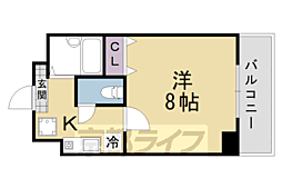 エスパシオ澤田 1Kの間取図画像