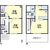 サンパティーク　II 102 ｜ 栃木県栃木市平井町162-1（賃貸アパート2LDK・2階・54.53㎡） その2