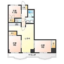 コンフォートヴィラI 205 ｜ 栃木県宇都宮市鶴田町1523（賃貸マンション3LDK・2階・65.14㎡） その2