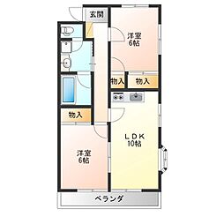 間取図画像 2LDK