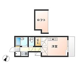 東武宇都宮レジデンス 1Kの間取図画像