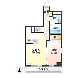 IRIC 1LDKの間取図画像