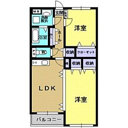 Y&MGENTRY・AYU 2LDKの間取図画像