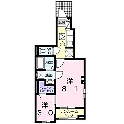 シャンテ・フルール 1階/101