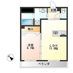 グレイスコート岡台 3階/303