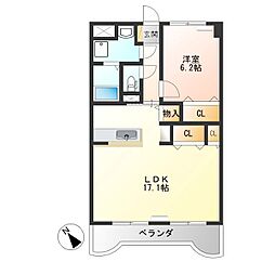Y&Mアーバンライフ 1LDKの間取図画像
