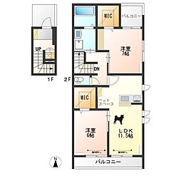 AVENIR 2LDKの間取図画像