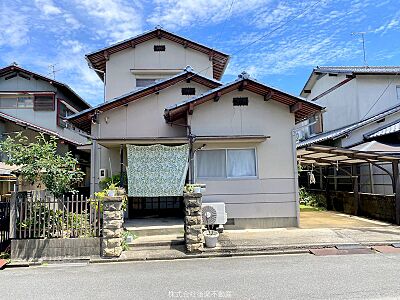 外観：東区可知1丁目　6DK木造戸建。南側お庭スペースあり