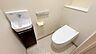 トイレ：タンクレストイレですっきりとしたっ空間に。トイレ手洗い場付き