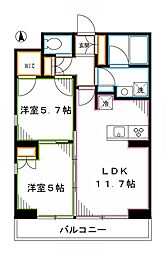 間取図画像 2LDK