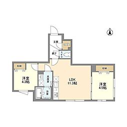 間取図画像 2LDK