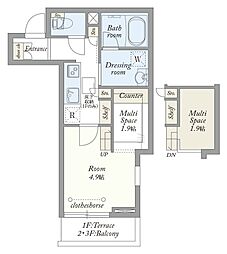 My Style vintage 若宮 1Kの間取図画像