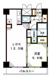 ガラ・グランディ中野 1LDKの間取図画像
