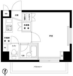 ルーブル中野ガーデン 1Kの間取図画像