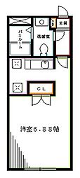 Branche中野富士見町 ワンルームの間取図画像