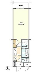 ブレス北新宿 1Kの間取図画像