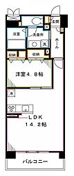 エストレリータ新宿落合 1LDKの間取図画像