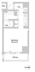 MYRIARESIDENCE北新宿 ワンルームの間取図画像