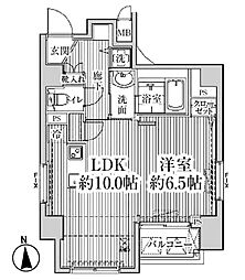HF東中野レジデンス 1LDKの間取図画像