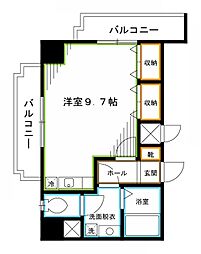 中野坂上かんよう荘 ワンルームの間取図画像