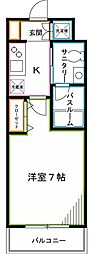 ドゥーエ阿佐ヶ谷 1Kの間取図画像