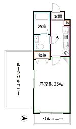 COSMOSREID蚕糸の森公園 1Kの間取図画像