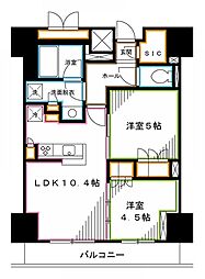 セリオ落合東中野 2LDKの間取図画像