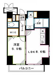 ドルチェドミール 1LDKの間取図画像