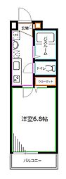 レソム南台 1Kの間取図画像
