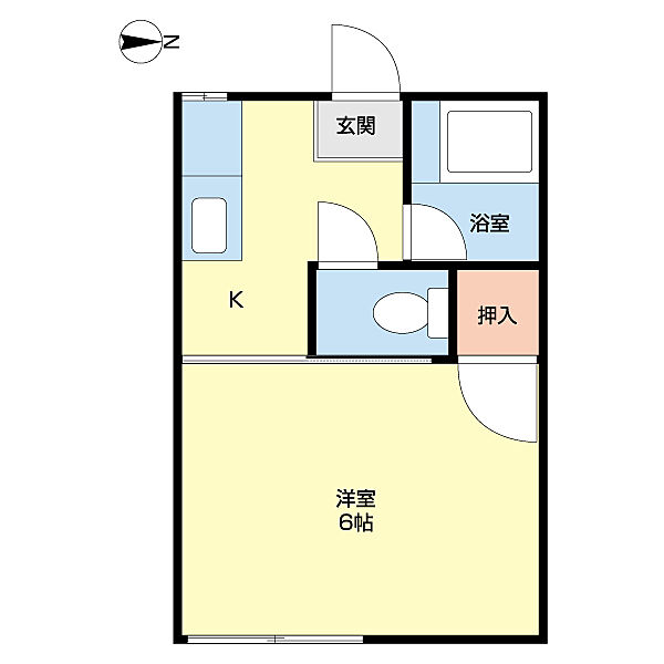 アーネス桔梗 1｜神奈川県秦野市鶴巻南４丁目(賃貸アパート1K・1階・20.07㎡)の写真 その2