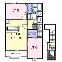 ヴィラ　ウィングスI 201 ｜ 神奈川県伊勢原市下糟屋3012番地の5（賃貸アパート2LDK・2階・58.80㎡） その2