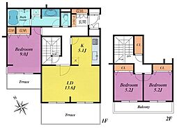 間取図画像 3LDK