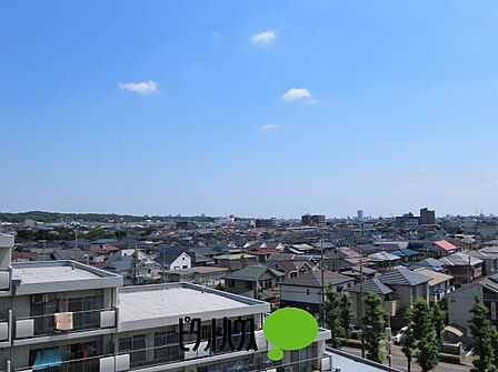 外廊下からの眺望