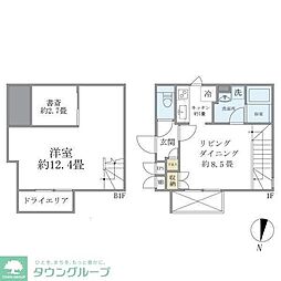 ALERO新中野II 1SLDKの間取図画像