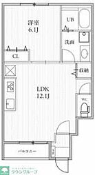 Ts Cuore野方 1LDKの間取図画像