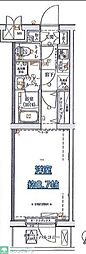 パティーナ大泉学園 1Kの間取図画像