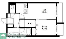 MaisondeI 1LDKの間取図画像